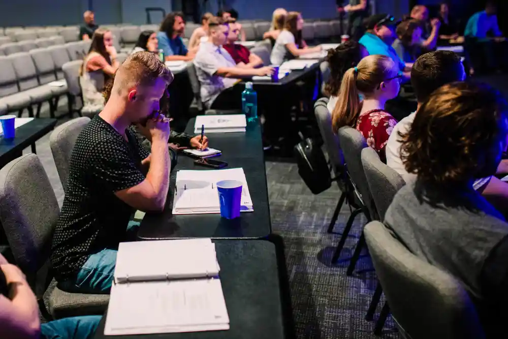 Students in class learning about Spiritual Care